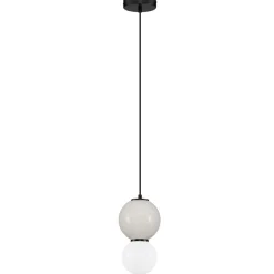 Lampade A Sospensione-Selezionato da Mazzolaluce Lampada a sospensione grigio led 3000k vetro porcellana