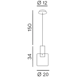 Lampade A Sospensione-Perenz Illuminazione Lampada a sospensione hugo moderna vetro ambra