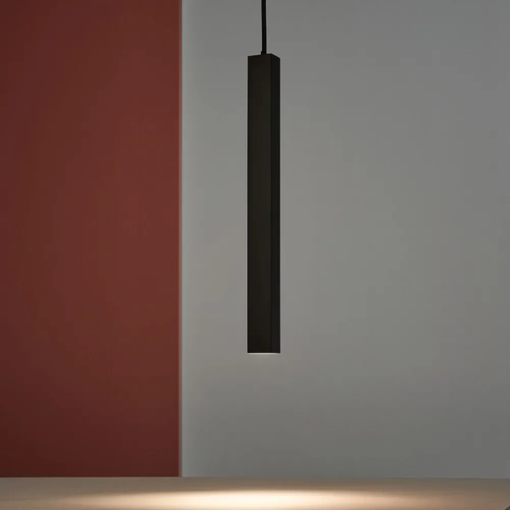 Lampade A Sospensione-Ideal Lux Lampada a sospensione ultrathin sp d040 square on-off led 3000k