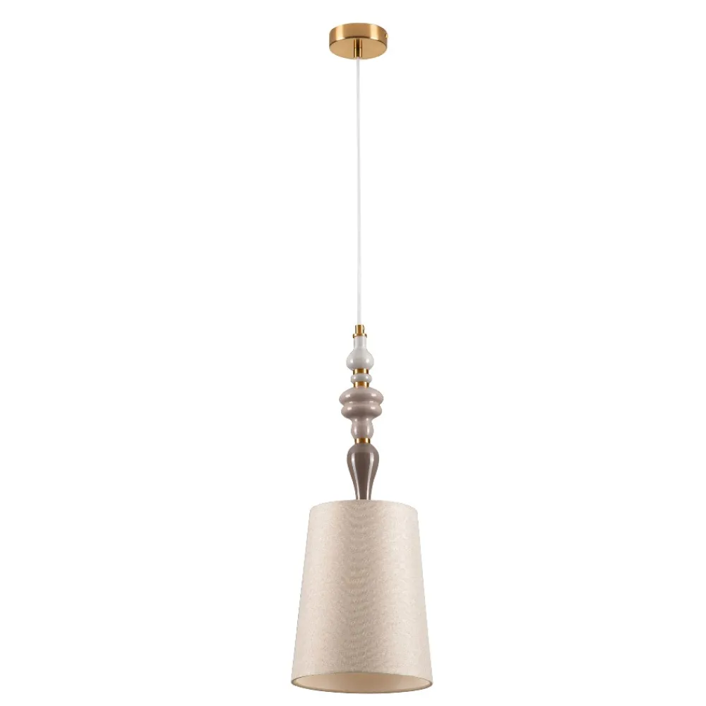 Lampade A Sospensione-Selezionato da Mazzolaluce Lampada a sospensione in ceramica con paralume per camera da letto