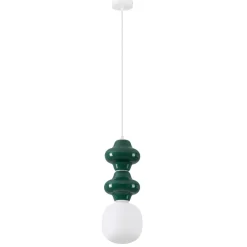 Lampade A Sospensione-Selezionato da Mazzolaluce Lampada a sospensione in ceramica verde design moderna