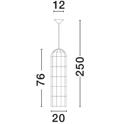 Lampade A Sospensione-Selezionato da Mazzolaluce Lampada a sospensione in rattan naturale intrecciato per comodino camera da letto