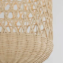 Lampade A Sospensione-Selezionato da Mazzolaluce Lampada a sospensione in rattan naturale 24 cm