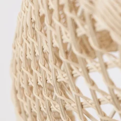 Lampade A Sospensione-Selezionato da Mazzolaluce Lampada a sospensione in rattan naturale 24 cm