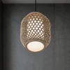 Lampade A Sospensione-Selezionato da Mazzolaluce Lampada a sospensione in rattan 20 cm
