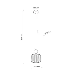 Lampade A Sospensione-Selezionato da Mazzolaluce Lampada a sospensione inserti in legno vetro bianco
