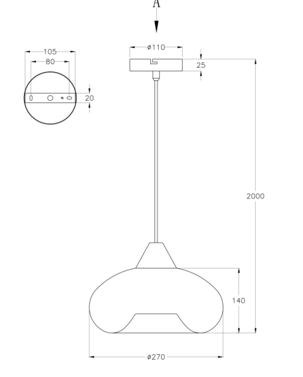 Lampade A Sospensione-Fabas Luce Lampada a sospensione in vetro soffiato fume moderna elea