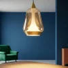 Lampade A Sospensione-Selezionato da Mazzolaluce Lampada a sospensione in vetro design moderna led 3000k oro ottone