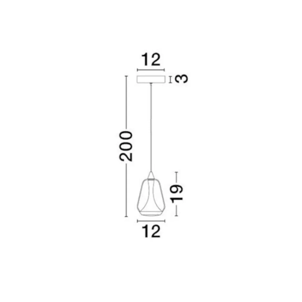 Lampade A Sospensione-Selezionato da Mazzolaluce Lampada a sospensione in vetro design moderna led 3000k oro ottone