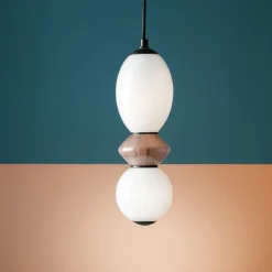 Lampade A Sospensione-Selezionato da Mazzolaluce Lampada a sospensione in vetro veramica led 3000k design moderna