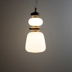 Lampade A Sospensione-Selezionato da Mazzolaluce Lampada a sospensione led design vetro ceramica