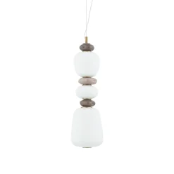 Lampade A Sospensione-Selezionato da Mazzolaluce Lampada a sospensione ,led in vetro inserti in ceramica design moderno