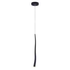 Lampade A Sospensione-Selezionato da Mazzolaluce Lampada a sospensione led nera design moderna fp