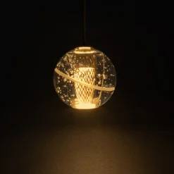 Lampade A Sospensione-Selezionato da Mazzolaluce Lampada a sospensione led oro sfera vetro soffiato design