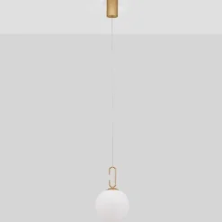 Lampade A Sospensione-Selezionato da Mazzolaluce Lampada a sospensione led sfera vetro per camera da letto