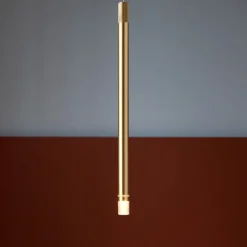 Lampade A Sospensione-Selezionato da Mazzolaluce Lampada a sospensione led 7w 3000k cilindro oro sottile design