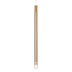 Lampade A Sospensione-Selezionato da Mazzolaluce Lampada a sospensione led 7w 3000k cilindro oro sottile design