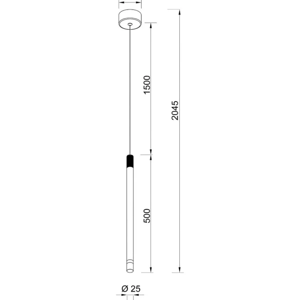 Lampade A Sospensione-Selezionato da Mazzolaluce Lampada a sospensione led 7w 3000k cilindro oro sottile design