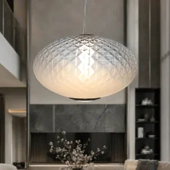Lampade A Sospensione-Selezionato da Mazzolaluce Lampada a sospensione led 12w 3000k dimmerabile sfera di vetro trasparente opale bianco