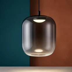 Lampade A Sospensione-Selezionato da Mazzolaluce Lampada a sospensione led 3w 3000k di vetro fume