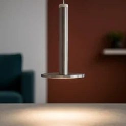 Lampade A Sospensione-Selezionato da Mazzolaluce Lampada a sospensione led 11w 3000k moderna disco alluminio