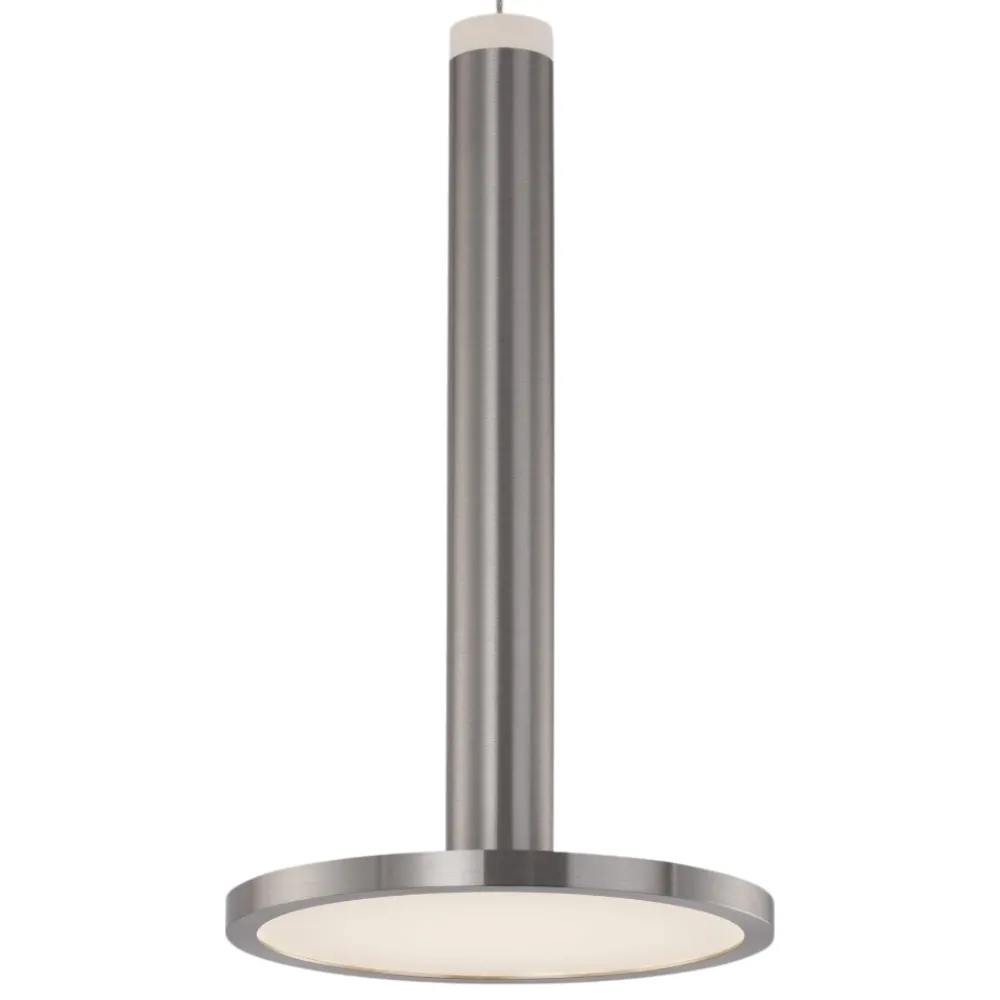Lampade A Sospensione-Selezionato da Mazzolaluce Lampada a sospensione led 11w 3000k moderna disco alluminio