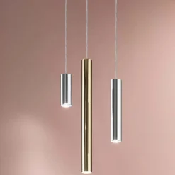 Lampade A Sospensione-Linea Light Lampada a sospensione birba cromo lucido