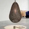 Lampade A Sospensione-Selezionato da Mazzolaluce Lampada a sospensione maglia di metallo ottone invecchiato