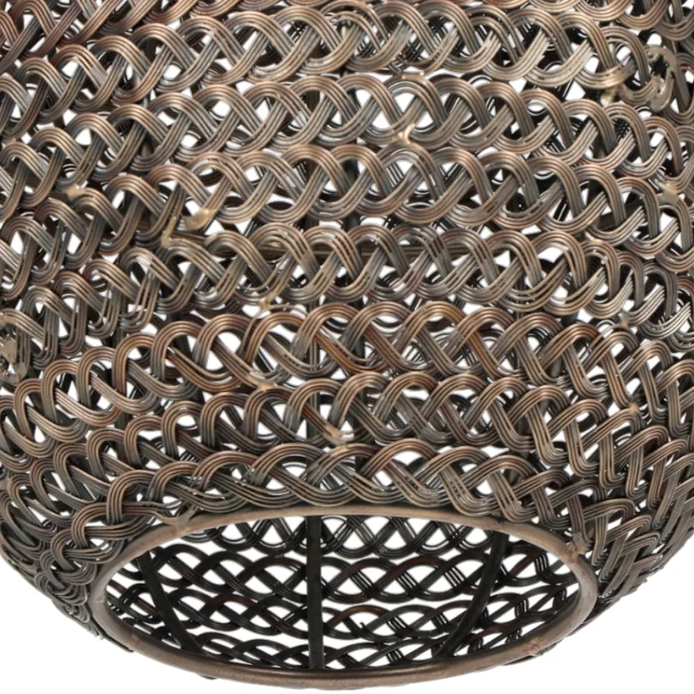Lampade A Sospensione-Selezionato da Mazzolaluce Lampada a sospensione maglia di metallo ottone invecchiato