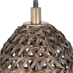 Lampade A Sospensione-Selezionato da Mazzolaluce Lampada a sospensione maglia di metallo ottone invecchiato