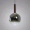 Lampade A Sospensione-Selezionato da Mazzolaluce Lampada a sospensione marrone sfera in vetro led 2700k dimmerabile