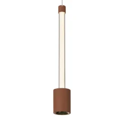 Lampade A Sospensione-Selezionato da Mazzolaluce Lampada a sospensione marrone cammello led 7w 3000k moderna