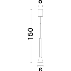 Lampade A Sospensione-Selezionato da Mazzolaluce Lampada a sospensione moderna grigio per isola led 6w 3000k fp