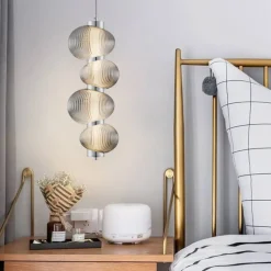 Lampade A Sospensione-Selezionato da Mazzolaluce Lampada a sospensione moderna led 3000k per camera da letto