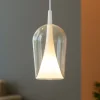 Lampade A Sospensione-Selezionato da Mazzolaluce Lampada a sospensione moderna vetro design trasparente bianco