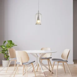 Lampade A Sospensione-Selezionato da Mazzolaluce Lampada a sospensione moderna vetro design trasparente bianco