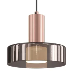 Lampade A Sospensione-Selezionato da Mazzolaluce Lampada a sospensione moderna oro rosa per comodini camera da letto