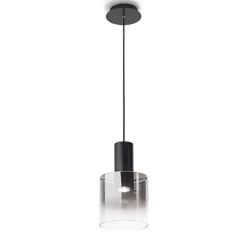 Lampade A Sospensione-Perenz Illuminazione Lampada a sospensione moderna vetro fume hugo perenz