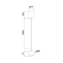 Lampade A Sospensione-Selezionato da Mazzolaluce Lampada a sospensione moderna led 12w 3000k cromo nero