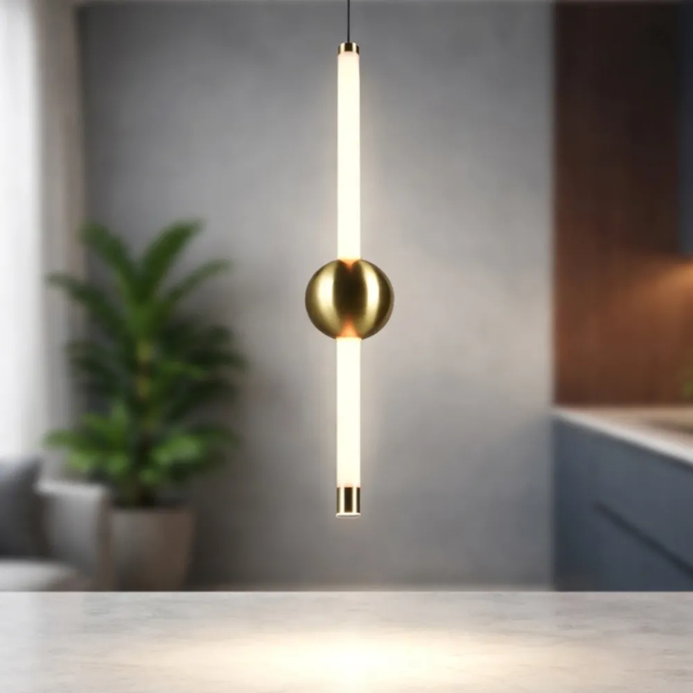 Lampade A Sospensione-Selezionato da Mazzolaluce Lampada a sospensione moderna oro ottone led 6w 2300k 3000k 4000k