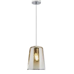 Lampade A Sospensione-Top Light Lampada a sospensione moderna vetro ambrato