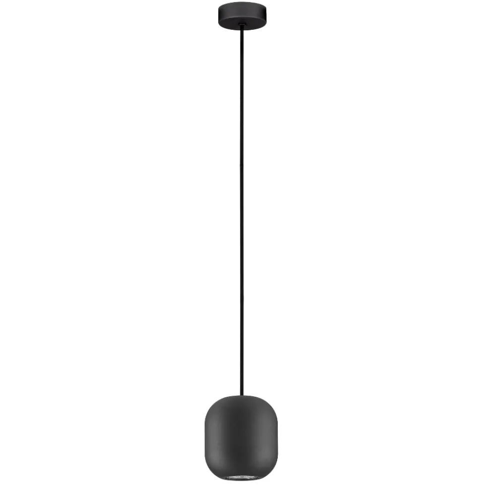 Lampade A Sospensione-Selezionato da Mazzolaluce Lampada a sospensione moderna rotonda nera per isola penisola cucina