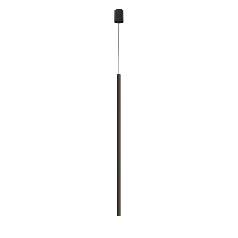 Lampade A Sospensione-Selezionato da Mazzolaluce Lampada a sospensione nera cilindro lungo 100 cm