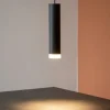 Lampade A Sospensione-Selezionato da Mazzolaluce Lampada a sospensione nera cilindro led 5w 3000k