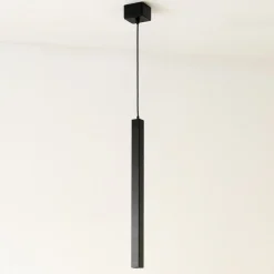 Lampade A Sospensione-Affralux Lampada a sospensione nera da comodino led 3w 3000k tubidiodi