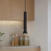 Lampade A Sospensione-Ondaluce Lampada a sospensione nera gu10 so lila pc