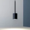 Lampade A Sospensione-Ideal Lux Lampada a sospensione nera per comodino archimede sp led 3000k