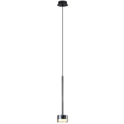 Lampade A Sospensione-Selezionato da Mazzolaluce Lampada a sospensione nera vetro bronzo moderna
