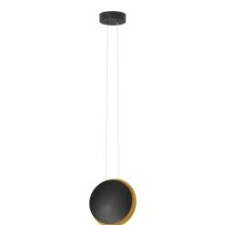 Lampade A Sospensione-Selezionato da Mazzolaluce Lampada a sospensione orientabile led 7w 3000k nero e oro