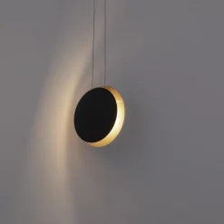 Lampade A Sospensione-Selezionato da Mazzolaluce Lampada a sospensione orientabile led 7w 3000k nero e oro